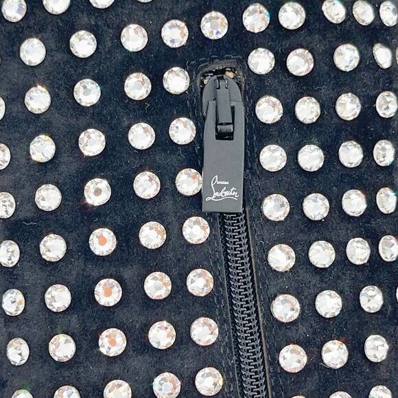 Christian Louboutin Jane Botta Alta Strass Boom Over the Knee Crystal Boot EU 37 - Picture 10 of 13